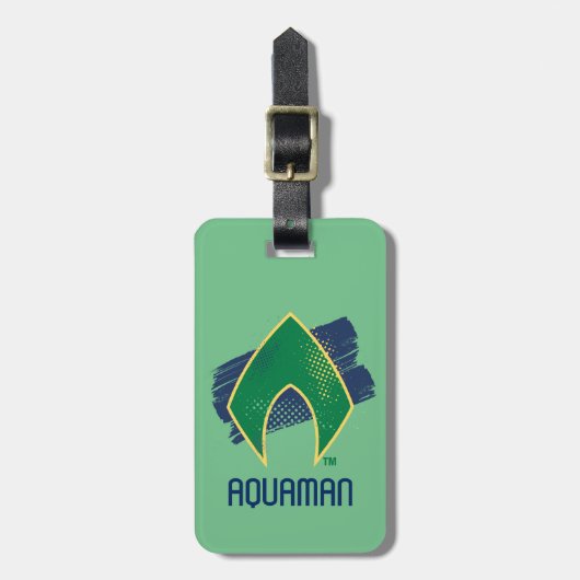 Justice League | Symbool voor penseel en halftoon  Bagagelabel (Voorkant verticaal)