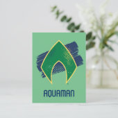 Justice League | Symbool voor penseel en halftoon Briefkaart (Staand voorkant)