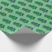 Justice League | Symbool voor penseel en halftoon  Cadeaupapier (Hoek)