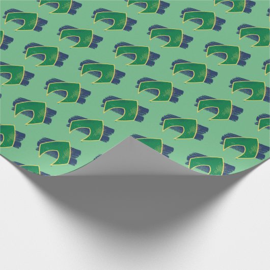 Justice League | Symbool voor penseel en halftoon  Cadeaupapier (Hoek)