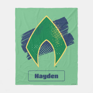 Justice League   Symbool voor penseel en halftoon  Fleece Deken