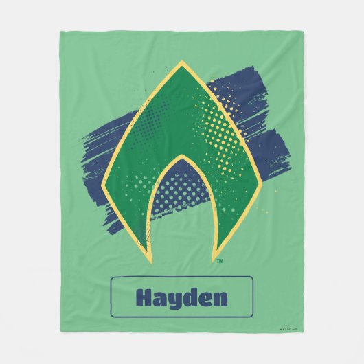 Justice League | Symbool voor penseel en halftoon  Fleece Deken (Voorkant)