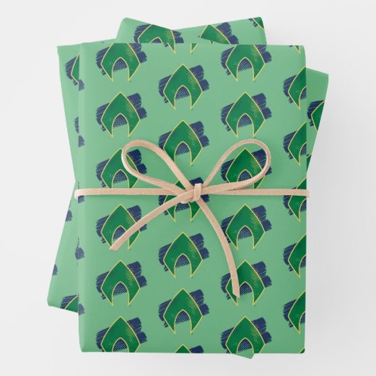 Justice League | Symbool voor penseel en halftoon Inpakpapier Vel (In situ)