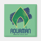 Justice League | Symbool voor penseel en halftoon Magneet (Voorkant)