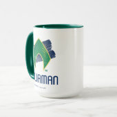 Justice League | Symbool voor penseel en halftoon  Mok (Voorkant links)