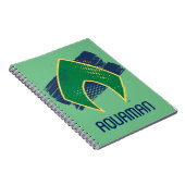 Justice League | Symbool voor penseel en halftoon Notitieboek (Rechterzijde)