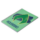 Justice League | Symbool voor penseel en halftoon Notitieboek (Linkerzijde)