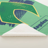 Justice League | Symbool voor penseel en halftoon  Sherpa Deken (3/4)