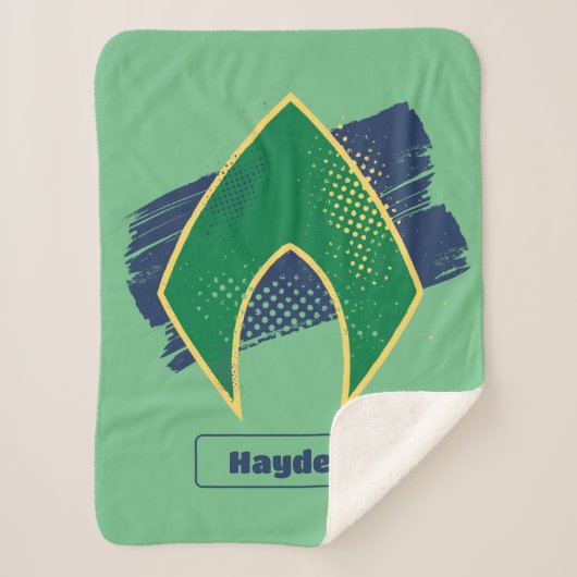 Justice League | Symbool voor penseel en halftoon  Sherpa Deken (Voorkant)