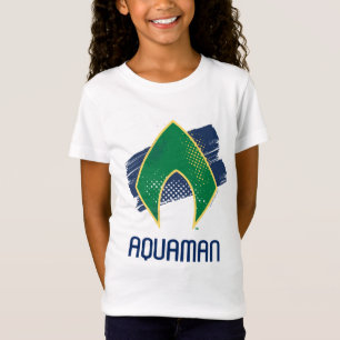 Justice League Symbool voor penseel en halftoon T-shirt