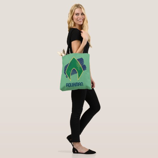 Justice League | Symbool voor penseel en halftoon  Tote Bag (Op model)