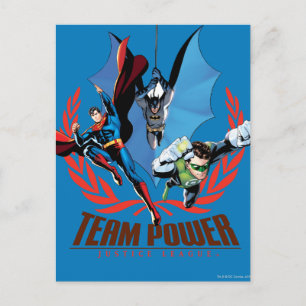 Justice League Team Power Briefkaart
