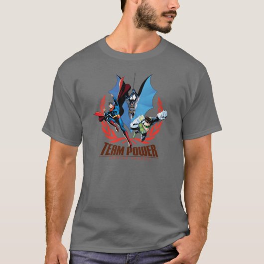 Justice League Team Power T-shirt (Voorkant)