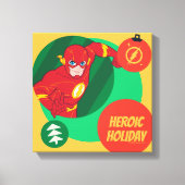 Justice League The Flash Holiday Bauble Canvas Afdruk (Voorkant)