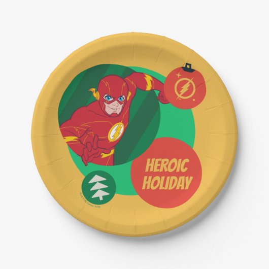 Justice League The Flash Holiday Bauble Papieren Bordje (Voorkant)
