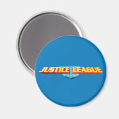 Justice League Thin Name en Shield Logo Magneet (Voorkant / Achterkant)