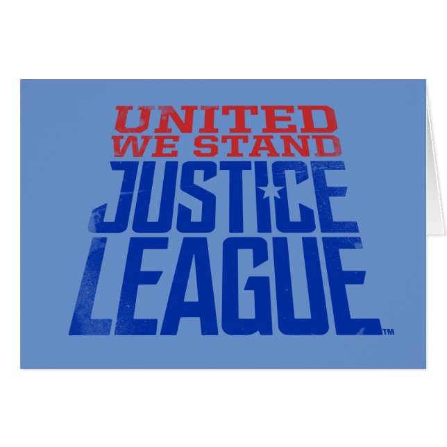 Justice League | Verenigde Wij staan voor grafisch (Voorkant Horizontaal)