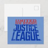 Justice League | Verenigde Wij staan voor grafisch Briefkaart (Voorkant / Achterkant)