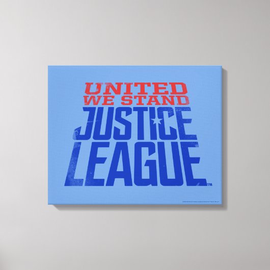 Justice League | Verenigde Wij staan voor grafisch Canvas Afdruk (Voorkant)