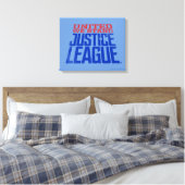 Justice League | Verenigde Wij staan voor grafisch Canvas Afdruk (Insitu (Slaapkamer))