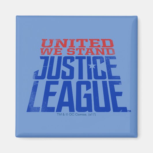 Justice League | Verenigde Wij staan voor grafisch Magneet (Voorkant)