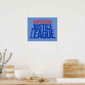 Justice League | Verenigde Wij staan voor grafisch Poster (Keuken)