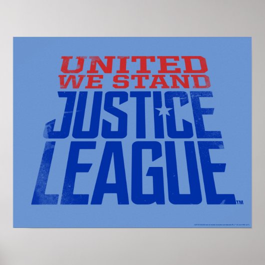 Justice League | Verenigde Wij staan voor grafisch Poster (Voorkant)