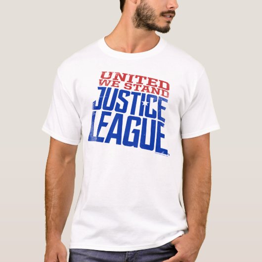 Justice League | Verenigde Wij staan voor grafisch T-shirt (Voorkant)