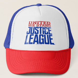 Justice League   Verenigde Wij staan voor grafisch Trucker Pet