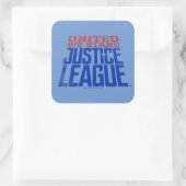 Justice League | Verenigde Wij staan voor grafisch Vierkante Sticker (Tas)