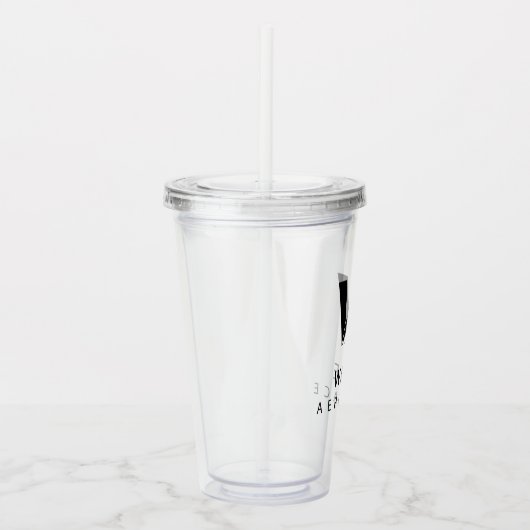 Justice League | Wayne Aerospace Logo Acryl Drinkbeker (Rechts)