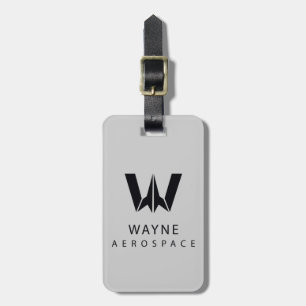 Justice League Wayne Aerospace Logo Bagagelabel