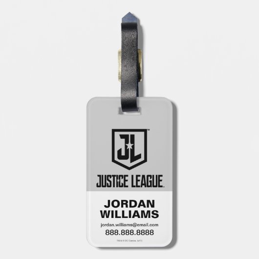 Justice League | Wayne Aerospace Logo Bagagelabel (Achterkant verticaal)