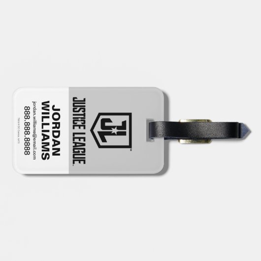 Justice League | Wayne Aerospace Logo Bagagelabel (Achterkant horizontaal)