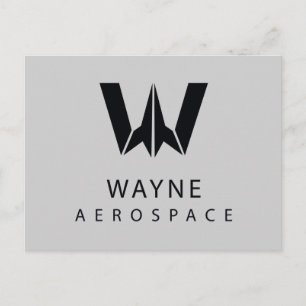 Justice League   Wayne Aerospace Logo Briefkaart