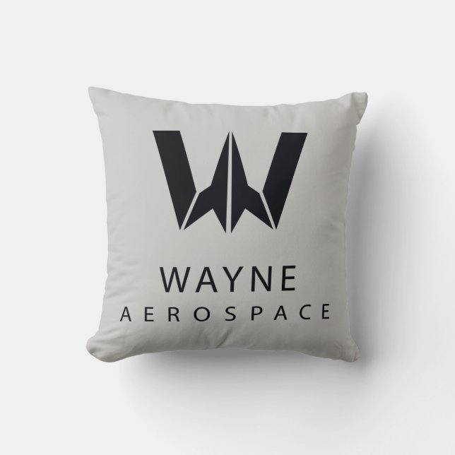 Justice League | Wayne Aerospace Logo Kussen (Voorkant)
