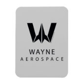 Justice League | Wayne Aerospace Logo Magneet (Verticaal)