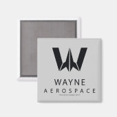 Justice League | Wayne Aerospace Logo Magneet (Voorkant / Achterkant)