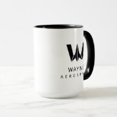 Justice League | Wayne Aerospace Logo Mok (Voorkant rechts)
