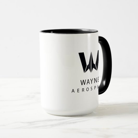 Justice League | Wayne Aerospace Logo Mok (Voorkant rechts)