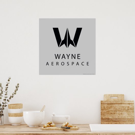 Justice League | Wayne Aerospace Logo Poster (Keuken)