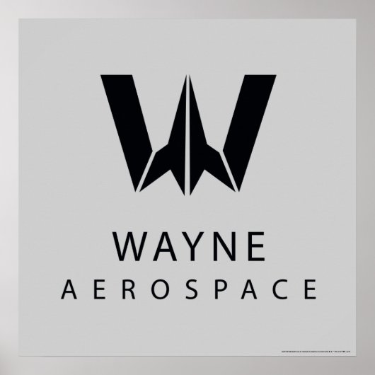 Justice League | Wayne Aerospace Logo Poster (Voorkant)