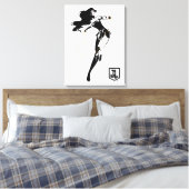 Justice League | Wonder-vrouw met Pop-lak Canvas Afdruk (Insitu (Slaapkamer))
