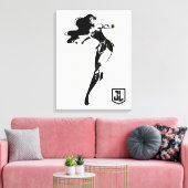 Justice League | Wonder-vrouw met Pop-lak Canvas Afdruk (Insitu (Woonkamer))