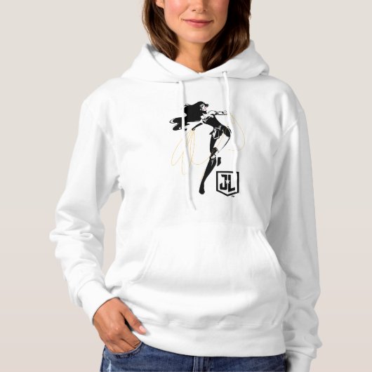 Justice League | Wonder-vrouw met Pop-lak Hoodie (Voorkant)