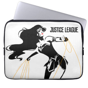 Justice League   Wonder-vrouw met Pop-lak Laptop Sleeve