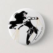 Justice League | Wonder-vrouw met Pop-lak Ronde Button 5,7 Cm (Voorkant)