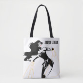 Justice League | Wonder-vrouw met Pop-lak Tote Bag (Voorkant)