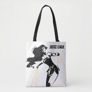 Justice League Wonder-vrouw met Pop-lak Tote Bag