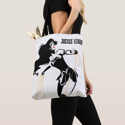 Justice League | Wonder-vrouw met Pop-lak Tote Bag (Dichtbij)